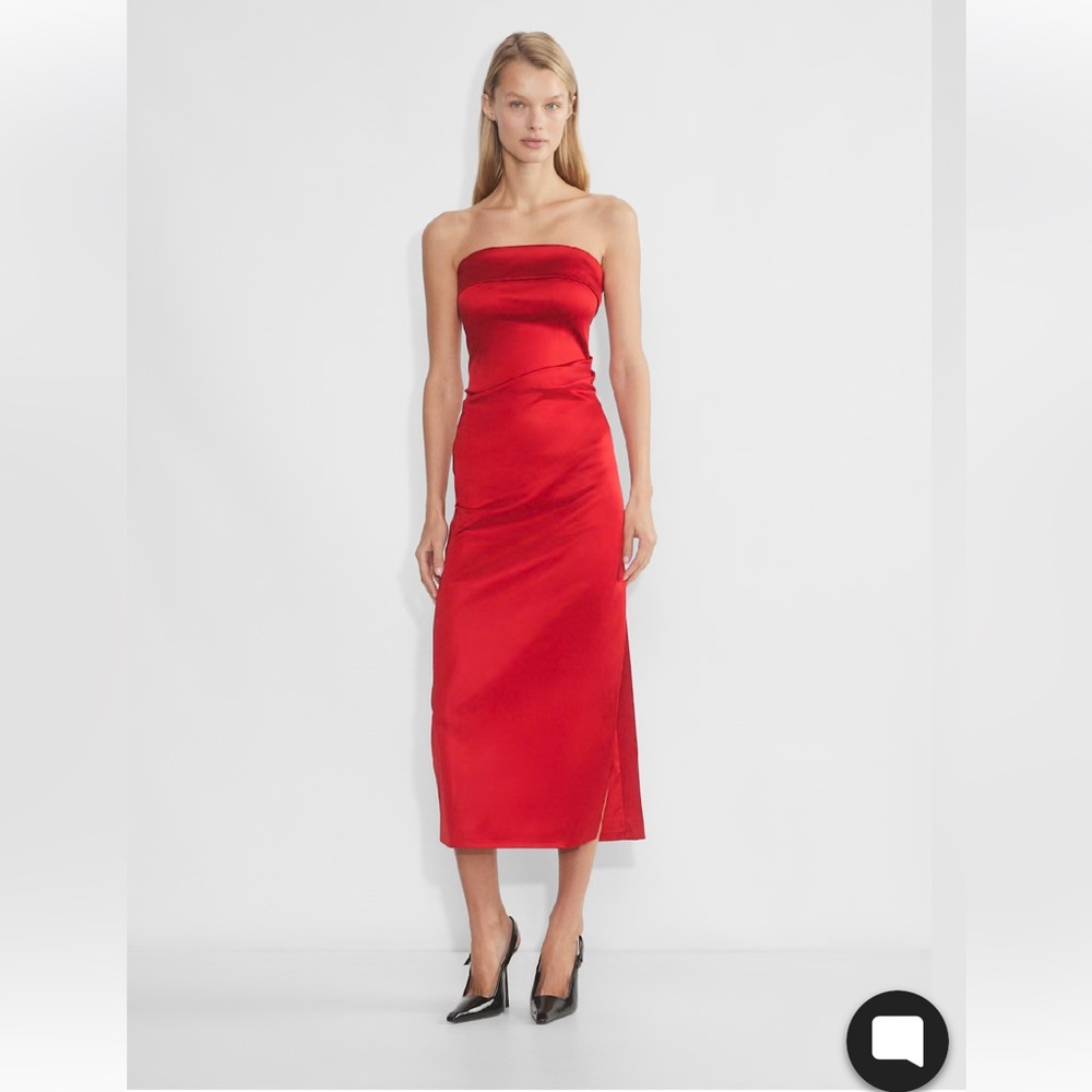 aritzia ten exclusive satin dress